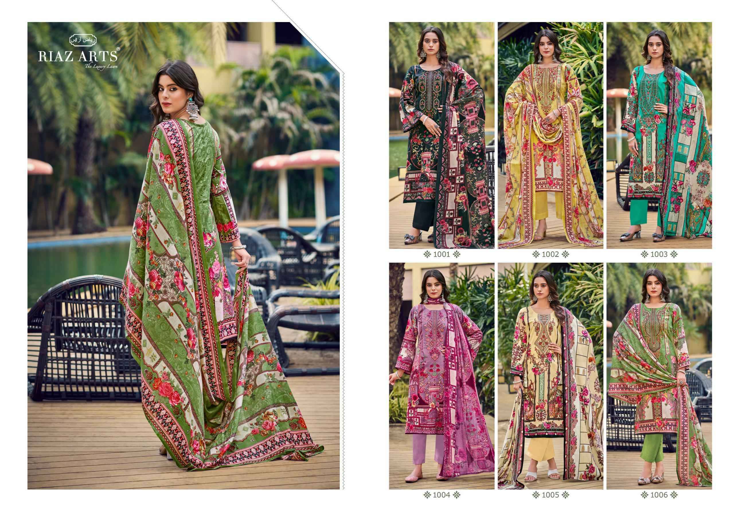 MUSAFIR.37 By RIAZ ARTS 1001 TO 1006 Series Beautiful Festive Suits Stylish Fancy Colorful Casual Wear & Ethnic Wear Cotton Cambric Lawn Print Dresses At Wholesale Price